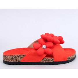 Sandalia Chanclas de corcho con cojín flores Charss Naranja - Inello 1 Sandalia Chanclas de corcho con cojín flores Charss Naranja - Inello 1
