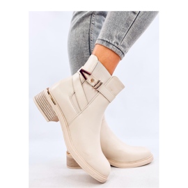 Botas Chelsea Gavins Pu Beige - Inello 4