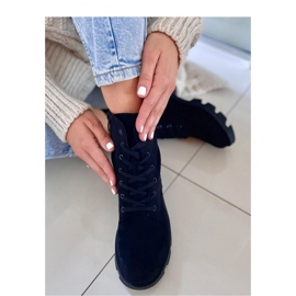 Botas trabajadoras de ante negro Pansy - Inello 2