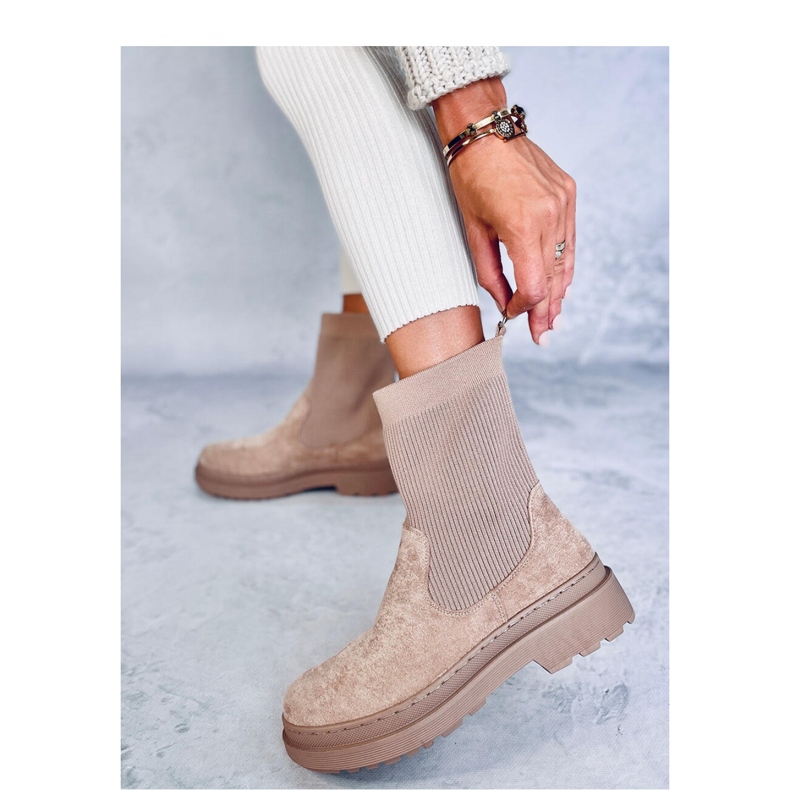 Joyner Botas Chelsea caqui con parte superior elástica - Inello beige 2