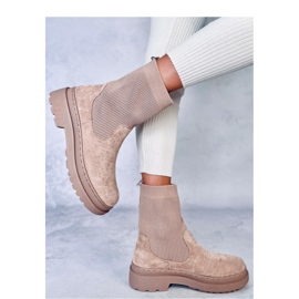 Joyner Botas Chelsea caqui con parte superior elástica - Inello beige 4