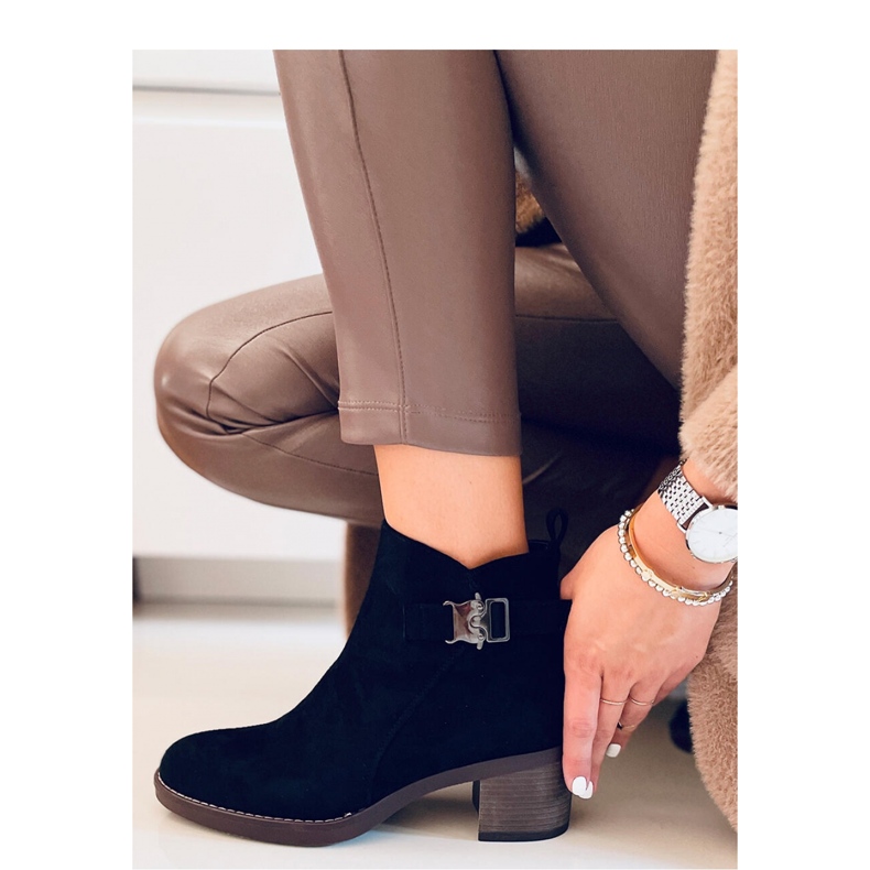 Botines clásicos de tacón Marsha Negro - Inello 1