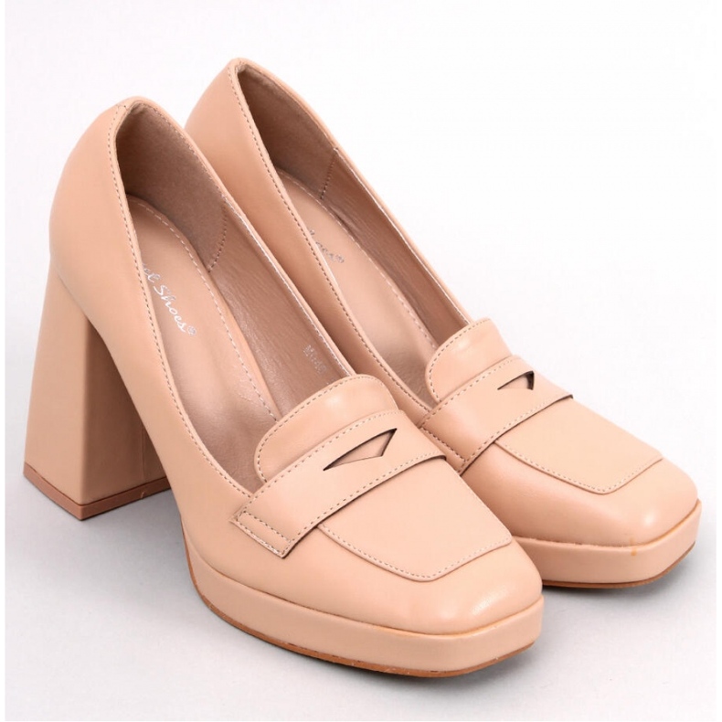 Mocasines tacón Entee nude - Inello beige 1