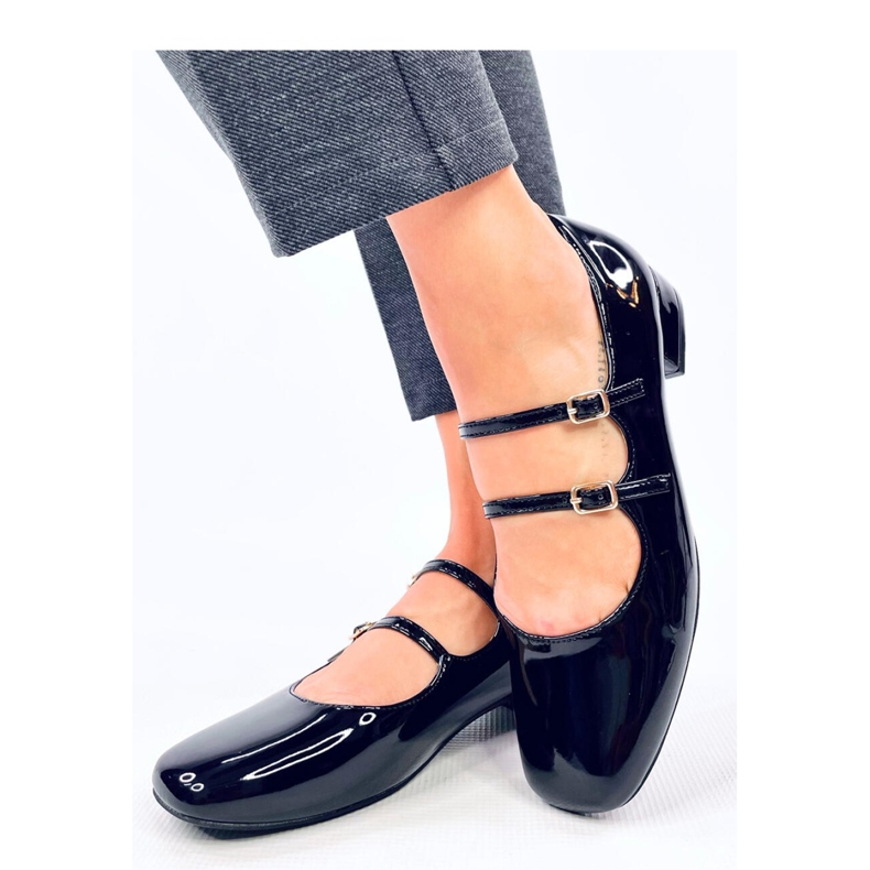 Bailarinas de tacón con tiras Corigan Negro - Inello 1