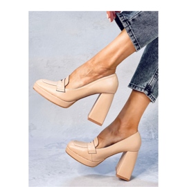 Mocasines tacón Entee nude - Inello beige 2