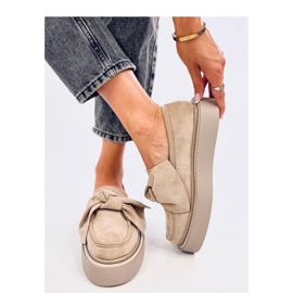 Tempelton Mocasines ante caqui con lazo - Inello beige 3