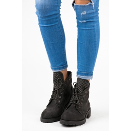 Flyfor Botas de trabajo con cordones gris 2 Flyfor Botas de trabajo con cordones gris 2