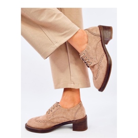 Mocasines tacón Vedra Caqui - Inello beige 3