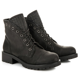 Flyfor Botas de trabajo con cordones gris 1