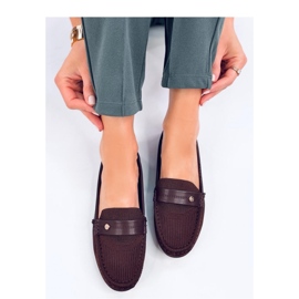 Mocasines de mujer suaves Yuriko Marrone - Inello marrón 1