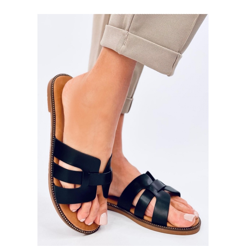 Sandalia chanclas de mujer Charnes negra - Inello negro 1