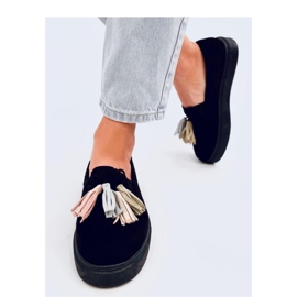 Mocasines con flecos Krauss Blackcolor - Inello negro 3