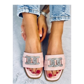 Sandalia chanclas Mille rosa con strass - Inello rosado 2