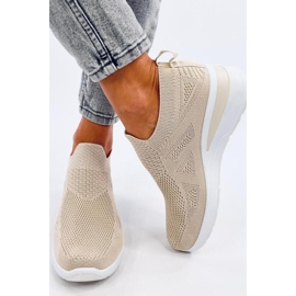 Bayol Deportivas cuña calcetín beige - Inello 3