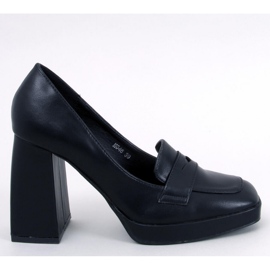 Mocasines tacón Entee negro - Inello 4