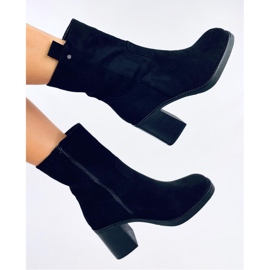 Salifi Botines tacón ancho negro - Inello 4