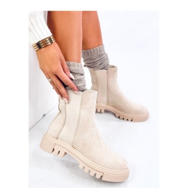 Swanson Botas Chelsea altas beige - Inello 1