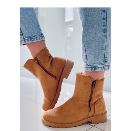 Botín plano Kallen Camel - Inello marrón 2