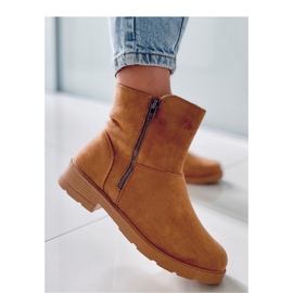Botín plano Kallen Camel - Inello marrón 3