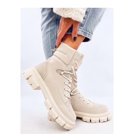 Torey Botines aislantes con cordones blancos - Inello beige 2
