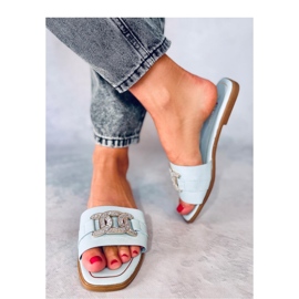 Sandalia chanclas Mille azul strass - Inello 2
