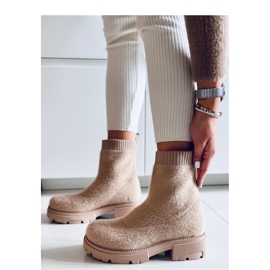 Botas calcetín Roanna Caqui - Inello beige 2
