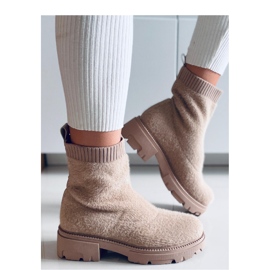 Botas calcetín Roanna Caqui - Inello beige 3
