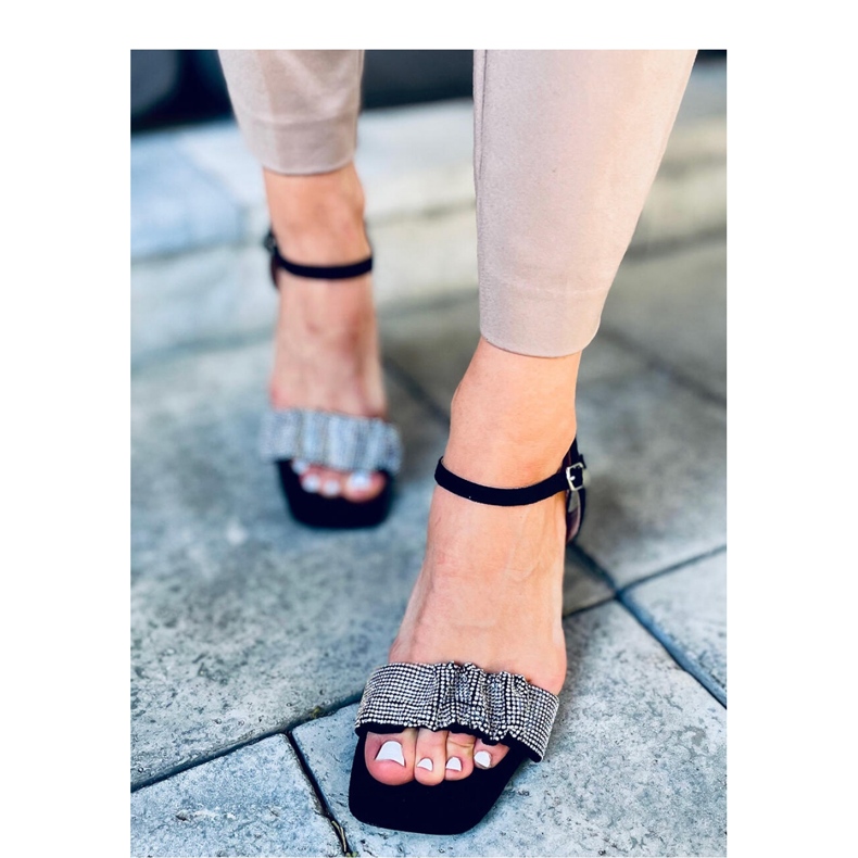 Dash Sandalias tacón ancho negro - Inello 1