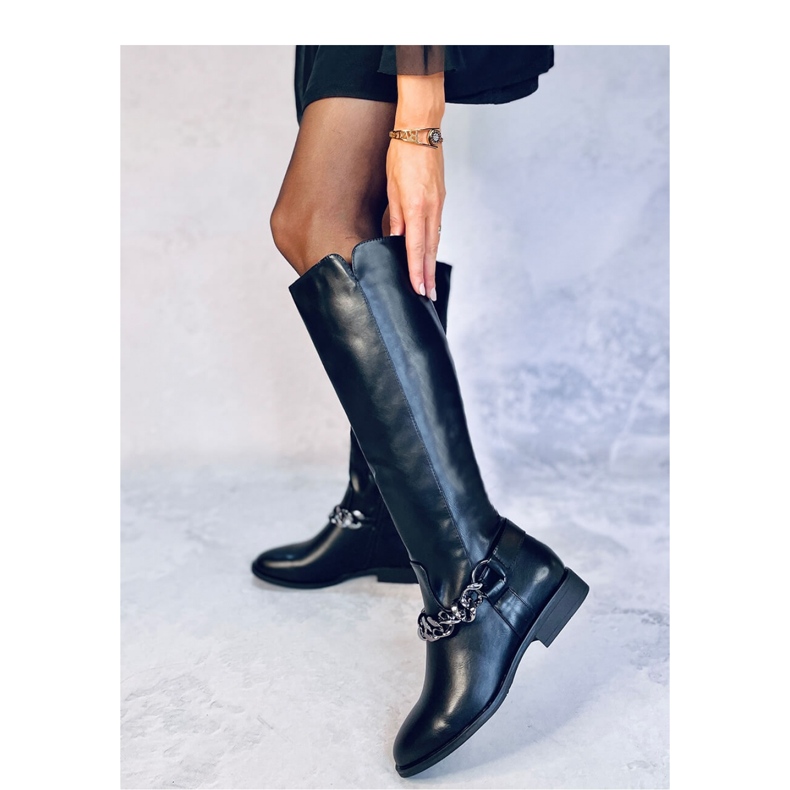 Botas plena flor de mujer Daigle Negras - Inello negro 2