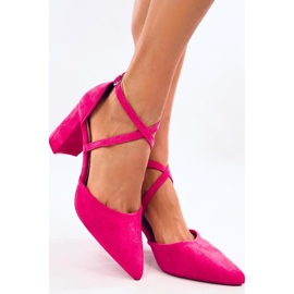 Salón Thois fucsia con tiras cruzadas - Inello rosado 1