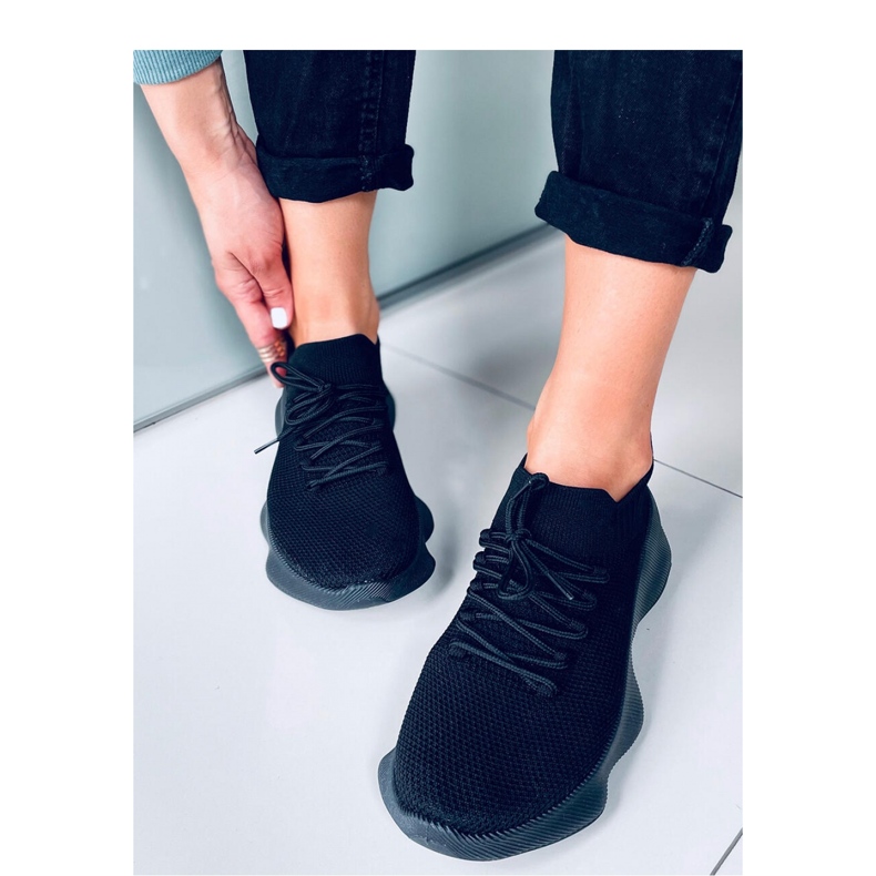 Deportivas calcetín Desire All Black - Inello negro 2