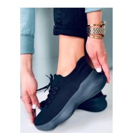 Deportivas calcetín Desire All Black - Inello negro 4