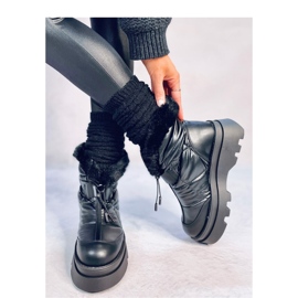 Tavaris Botas de nieve negras con pelo - Inello negro 4