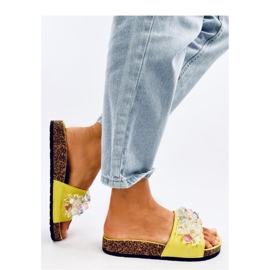 Sandalia Chanclas de corcho con piedras Maliv Green - Inello verde 2