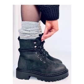 Botines con cordones y protector Simmo Negro - Inello 4