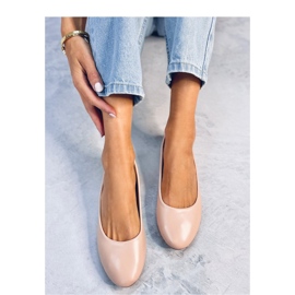 Bailarinas con aplicación de piel Tova Beige - Inello 1