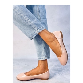 Bailarinas con aplicación de piel Tova Beige - Inello 2