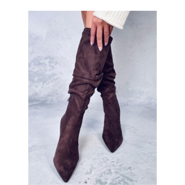 Botas clásicas de tacón Danielle Brown - Inello marrón 3
