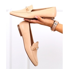 Mocasines de mujer Gessa Kaki - Inello beige 3