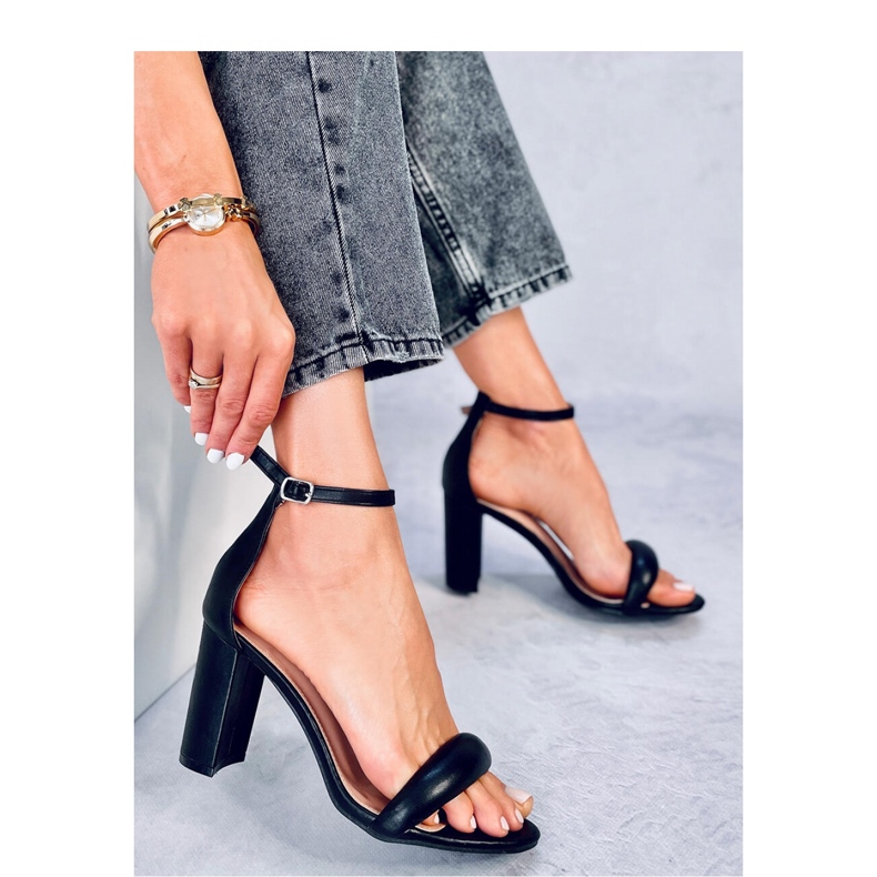 Sandalias tacón Jonah negro - Inello 1