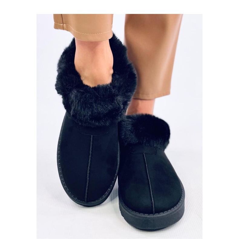 Botas cortas emúes adornadas con pelo Fraley Black - Inello negro 2