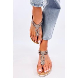 Sandalias chanclas con circonitas Harani Gold - Inello amarillo 3