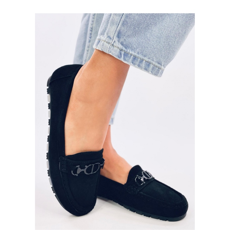 Mocasines de mujer Trabei ante negro - Inello 1