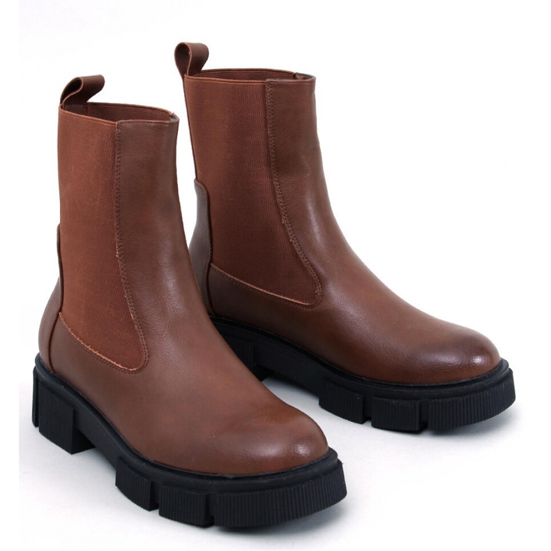 Botas Chelsea de mujer Sneed Camel - Inello marrón 1 Botas Chelsea de mujer Sneed Camel - Inello marrón 1