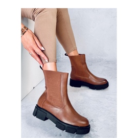 Botas Chelsea de mujer Sneed Camel - Inello marrón 4