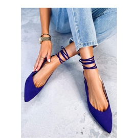 Dentoni Bailarinas con cordones morado - Inello violeta 3