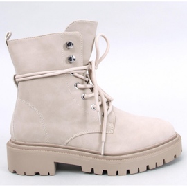 Simmo Botines con cordones y protector beige - Inello 1