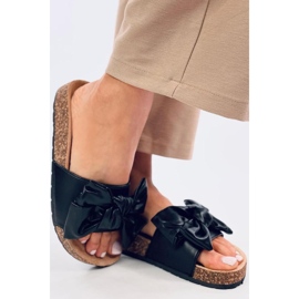 Bussi Chanclas de corcho negro con lazo - Inello 2