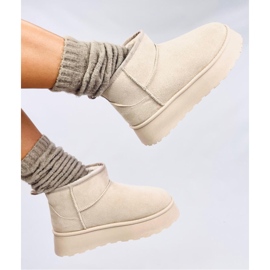 Rodmans Beige - Zapatos plataforma cortos Inello 4