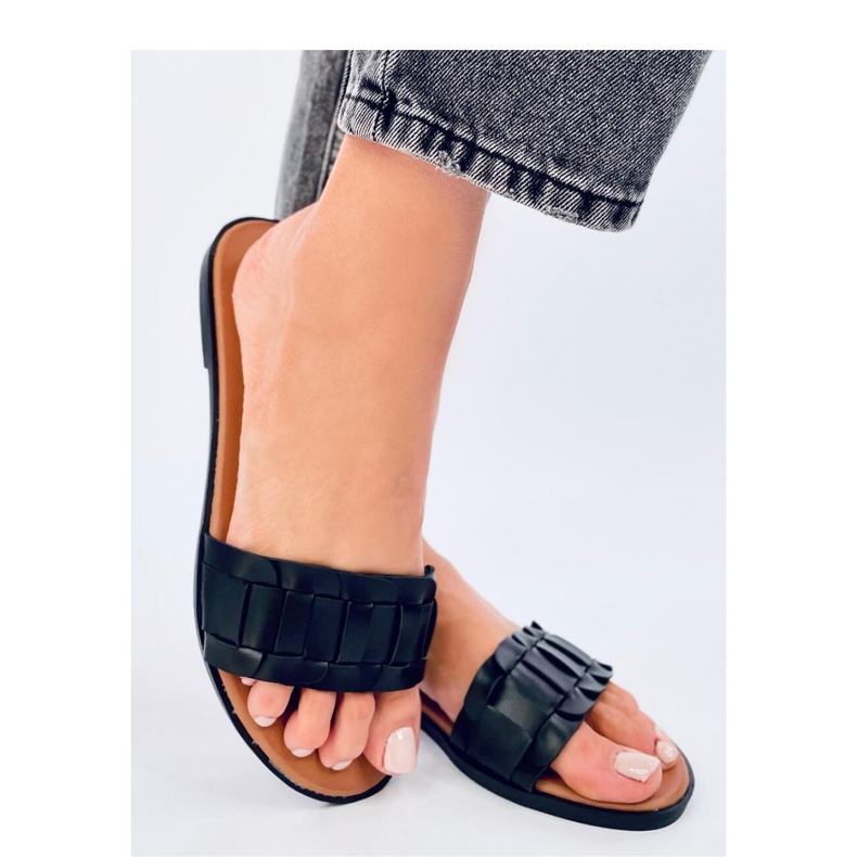 Sandalia chanclas de mujer Lotts negra - Inello negro 1